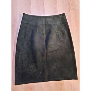 Cedars Women's Black Leather Shirt Size 4‎